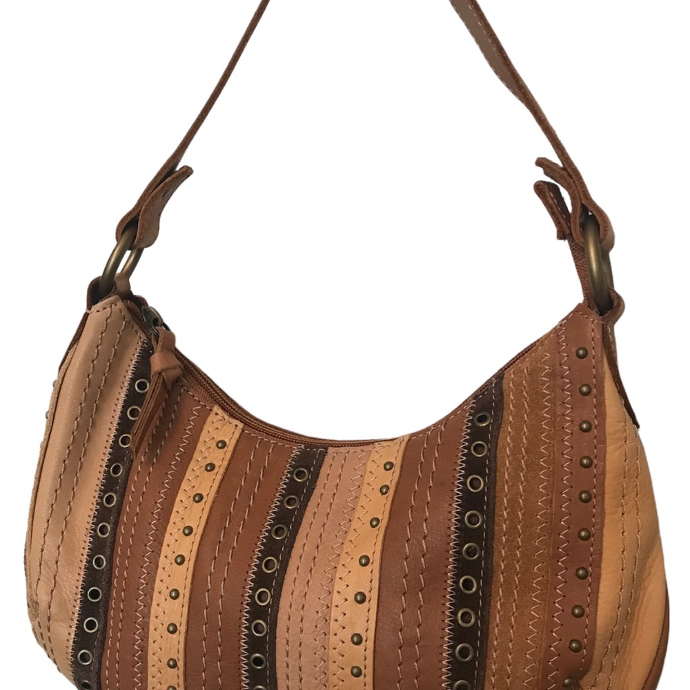 Fossil leather and suede hobo shoulder bag.NWOT